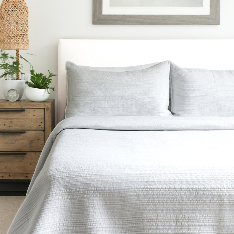 So Soft 3pc. Quilt Set, King Quilt, Whisper Gray