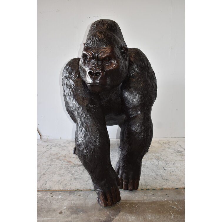 Life Size Bronze Gorilla Statue Garden Decor-YouFine Sculpture