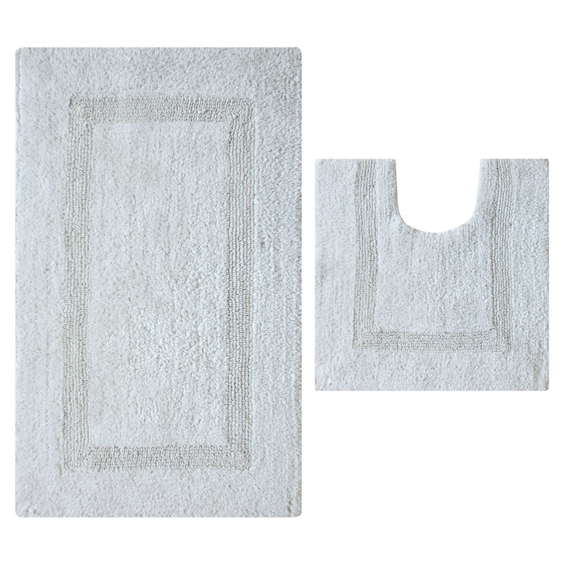 Ensemble de tapis de bain Edilio, Argent
