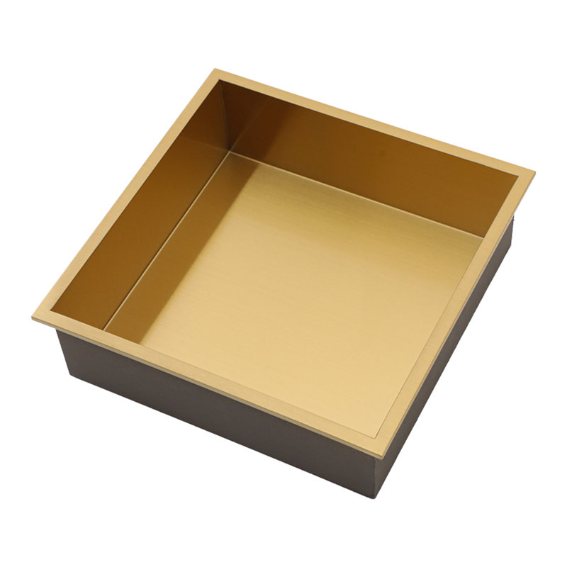 Stainless Steel Wall Niche, Gold