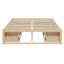 Lits de rangement spacieux, plateforme en bois MDF, design contemporain pour la maison