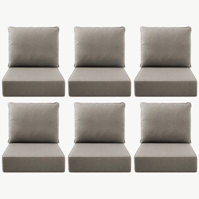Outdoor 6'' Replacement Cushion Set Seat / Back Cushion