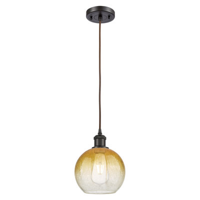 Ballston - Brookhaven Globe - 1 Light 8" Cord Hung Mini Pendant
