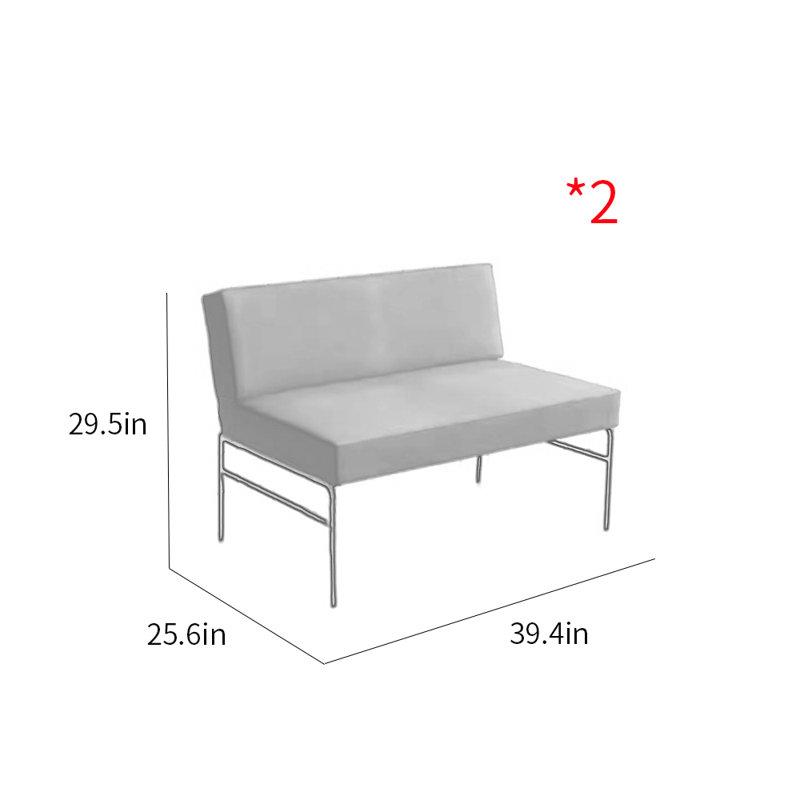 Iryanna 39.4'' Faux Leather Settee