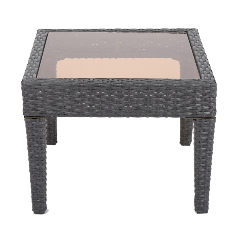 Outdoor Antibes Wicker Side Table,Accent Table