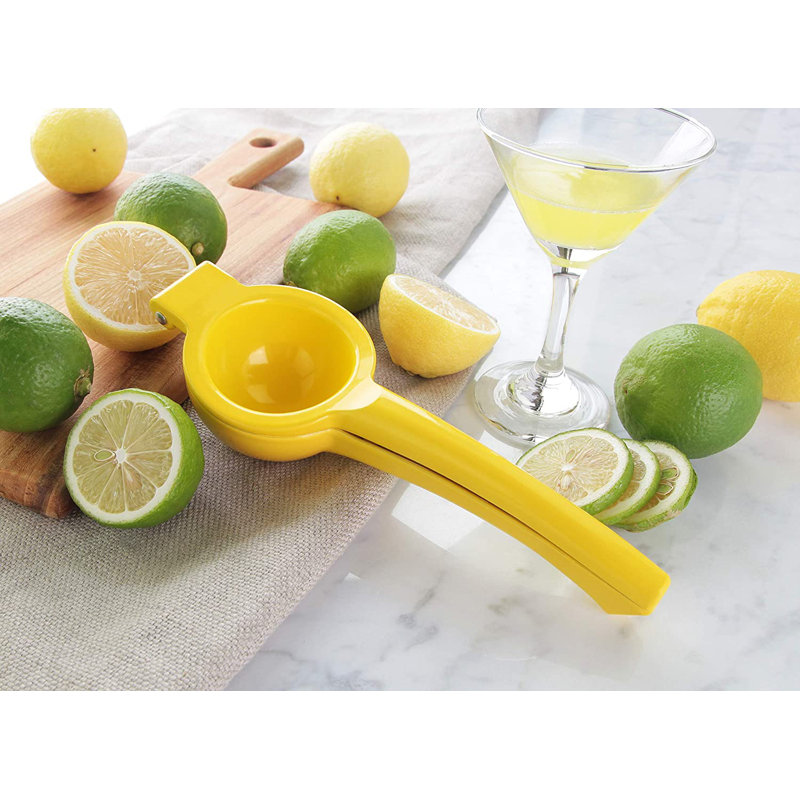Metal Manual Citrus Lemon Squeezer Juicer, Yellow