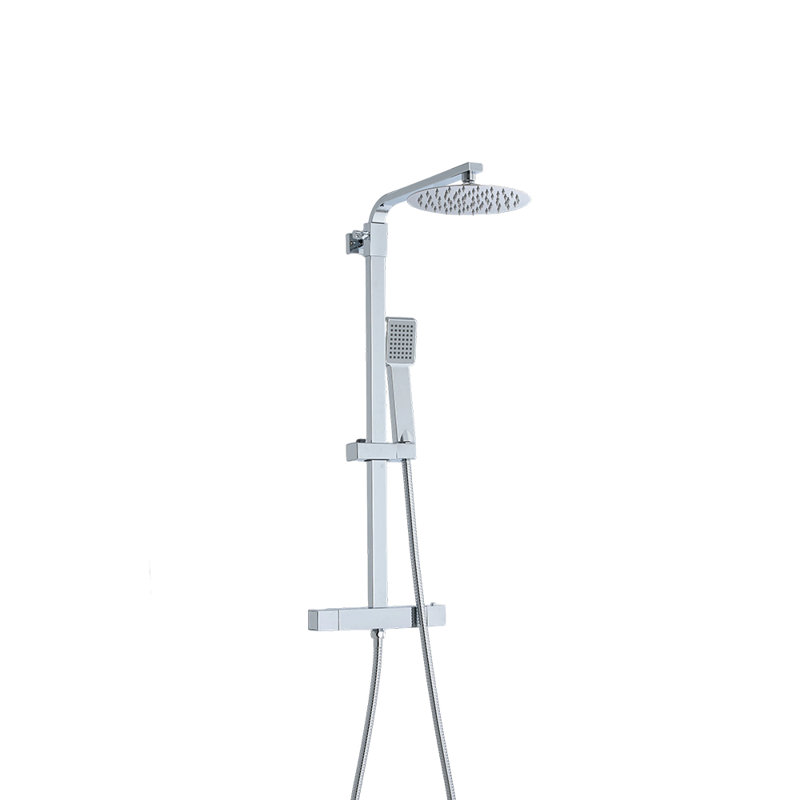 Chrome-Plated Bathroom Thermostatic Shower Mixer Set