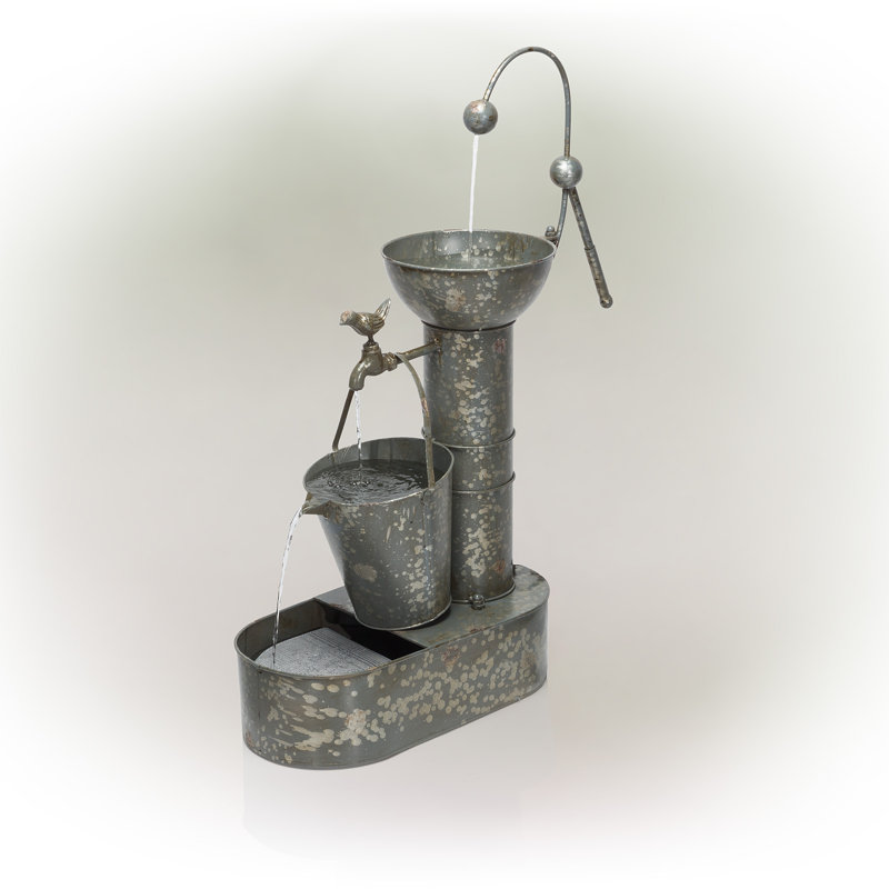 Robey Metal Weather Resistant Floor Fountain