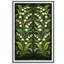 «Green Lily of the Valley», motif botanique, reproduction d'art sur toile encadrée, chambre principale-124932955-124932958
