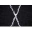 Tapis oriental noir marocain noir 5 x 8