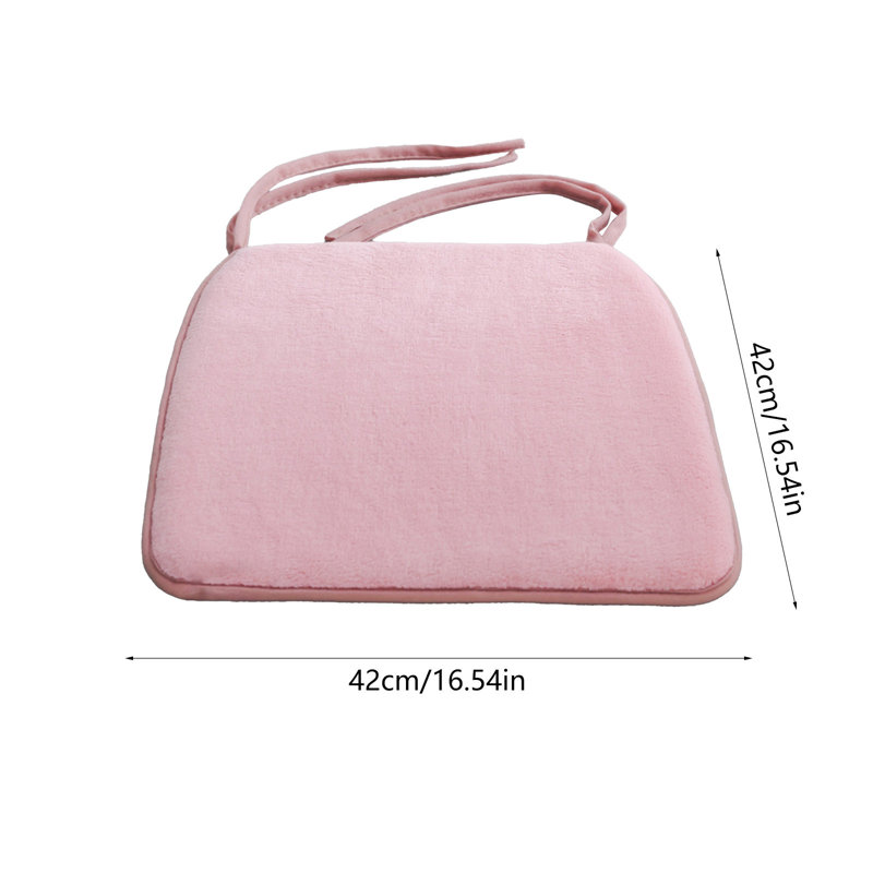 Seat Cushion Chair Cushions Thicken Soft Student Seat Pad Winter Warm Office Chair Sit Mat Non Slip Stool Cushions, Pink