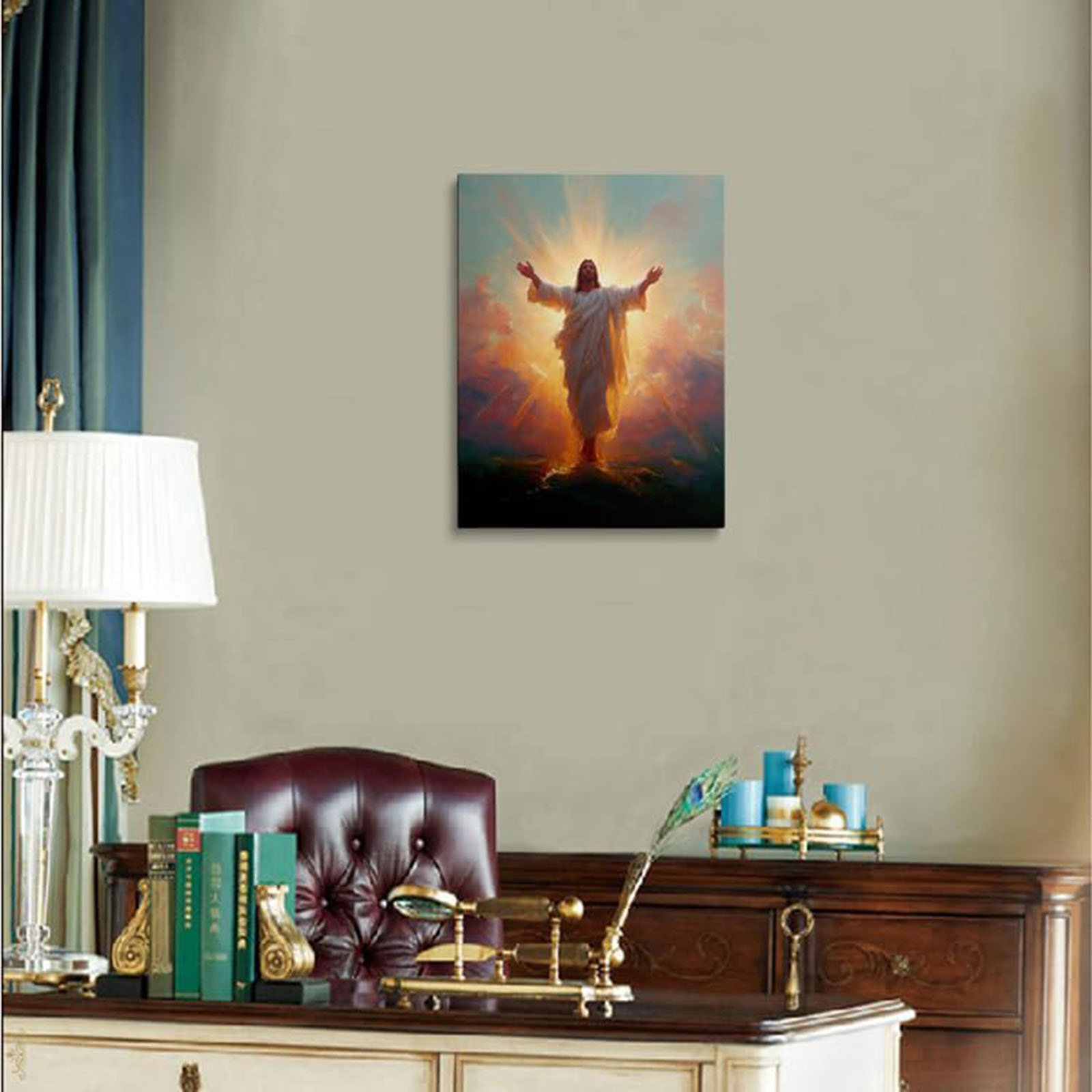 Astoria Grand Jesus Resurrection Canvas Wall Art Framed Oil Painting ...