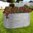 Lemark Oval Steel Stackable Raised Garden Bed - Silver - 63"-343771098-343771097