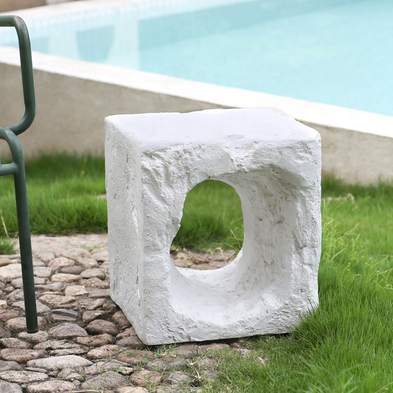 Table d'appoint d'extérieur MGO, Blanc - 883 W incorrect