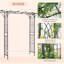 210cm H x 196cm W Metal Arched