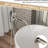 Bathtub Faucet With 360 Swivel Waterfall Spout And Hand Shower, Heavy - Duty Brass, Brushed Nickel Finish Filler Detachable Handheld-125487920