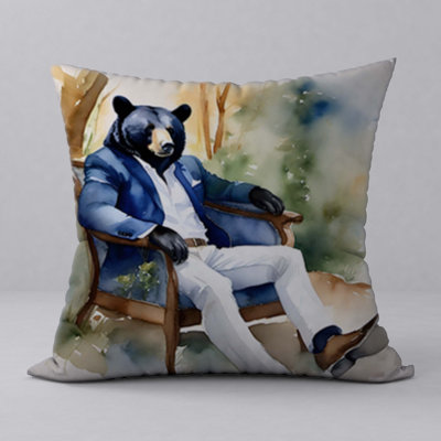 Abstract Reversible Throw Pillow