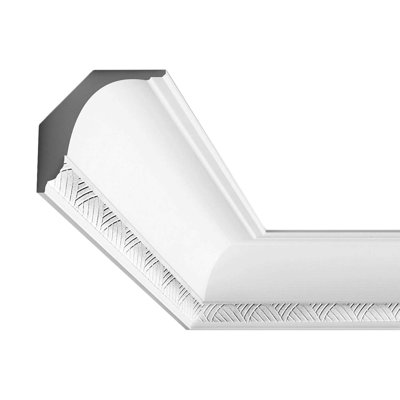 Polyuréthane flexible, blanc apprêté H 4 1/8 po x l 78 po x P 3 3/4 po