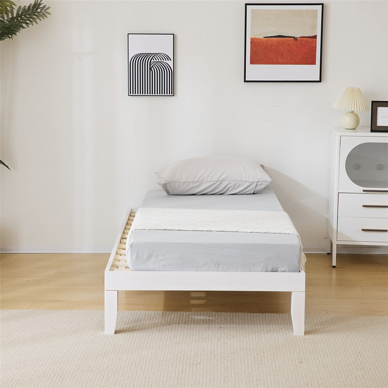 Base de lit Basic, Simple, Blanc