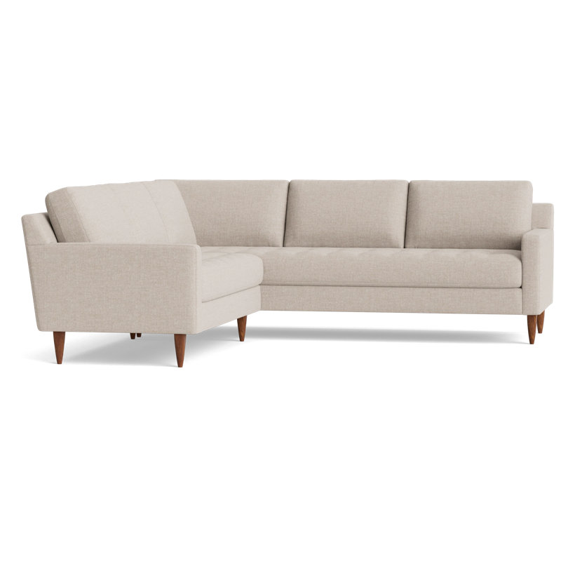 MCM Sectional, Right Hand Facing, Performance Weave - Natural