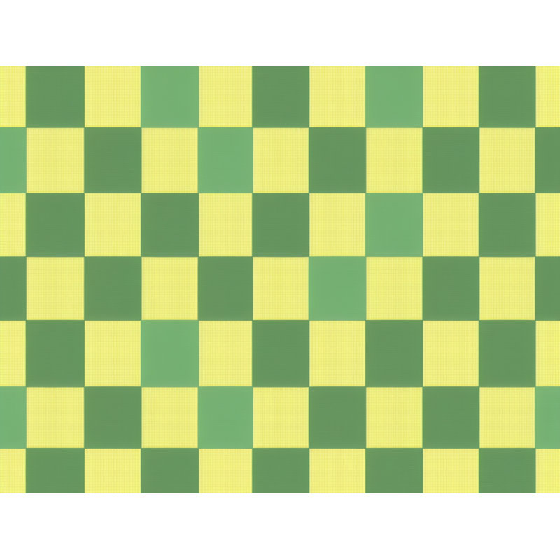 Polyester Comforter, King Comforter, Green/Yellow Checkered