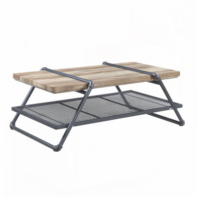 Gray Finish Coffee Table