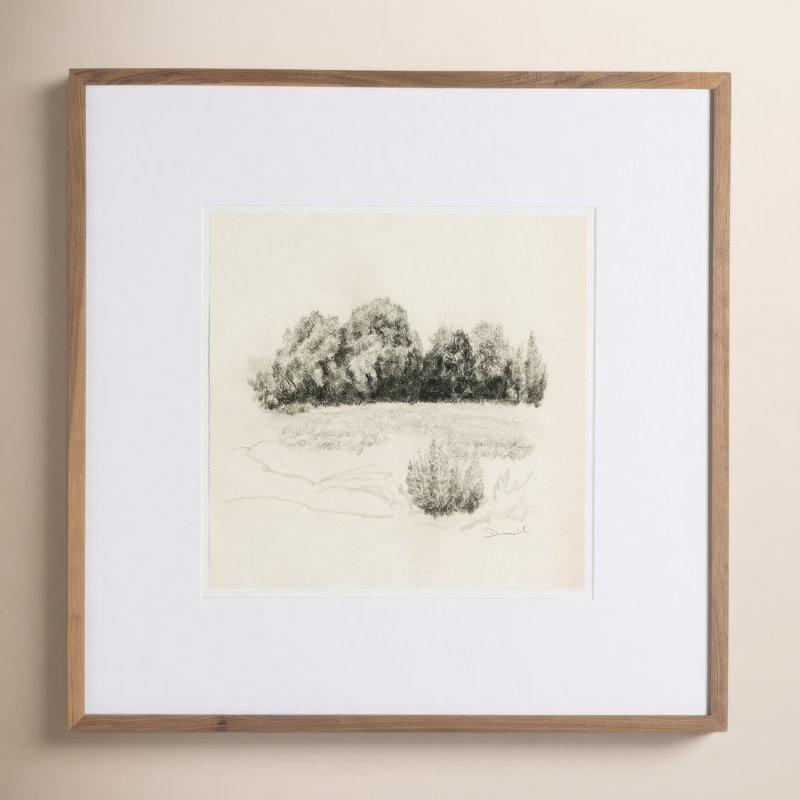 Land Sketch 1 Print by Dan Hobday, 40" H x 40" W x 2.5" D