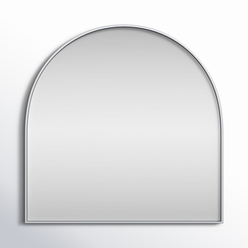 Miroir mural Sabine, Argent, 36 po x 36 po