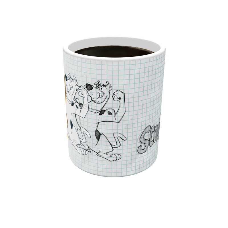 Scooby Doo Croquis de couleur changeante Scooby tasses à changement de couleur Morphing - 11 oz