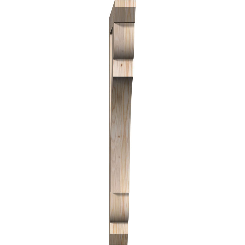 Support latté 3 1/2 "x P 36" x H 44 ", sapin Douglas, Douglas (lisse), 44"H x 3.5"W x 36"D