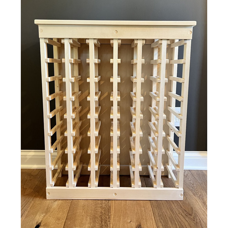 Solid Pine 48 Bottle Wine Rack