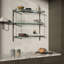 Romilly Shelves-Brushed Iron