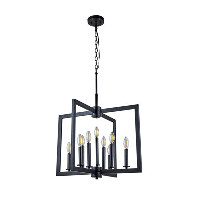 Lustre en acier 9 lumières Clamart