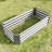 Rectangle 421Ft Silver Metal Planter For Growing A Wide Range Of Plants, Herbs, And Vegetables - Easy To Build Raised Planting Flowers, Assembly-1156212691-1156212689