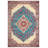 Gulustan Blue Red Beige Oriental Machine Printed Cotton Polyester Area Rug-1760594872