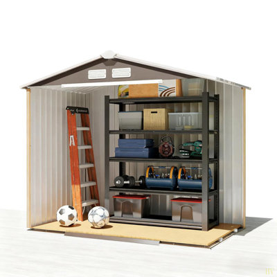 Garden Storage Shed Outdoor Storage Shed Metal Garden Tool Storage Shed With Sloped Roof