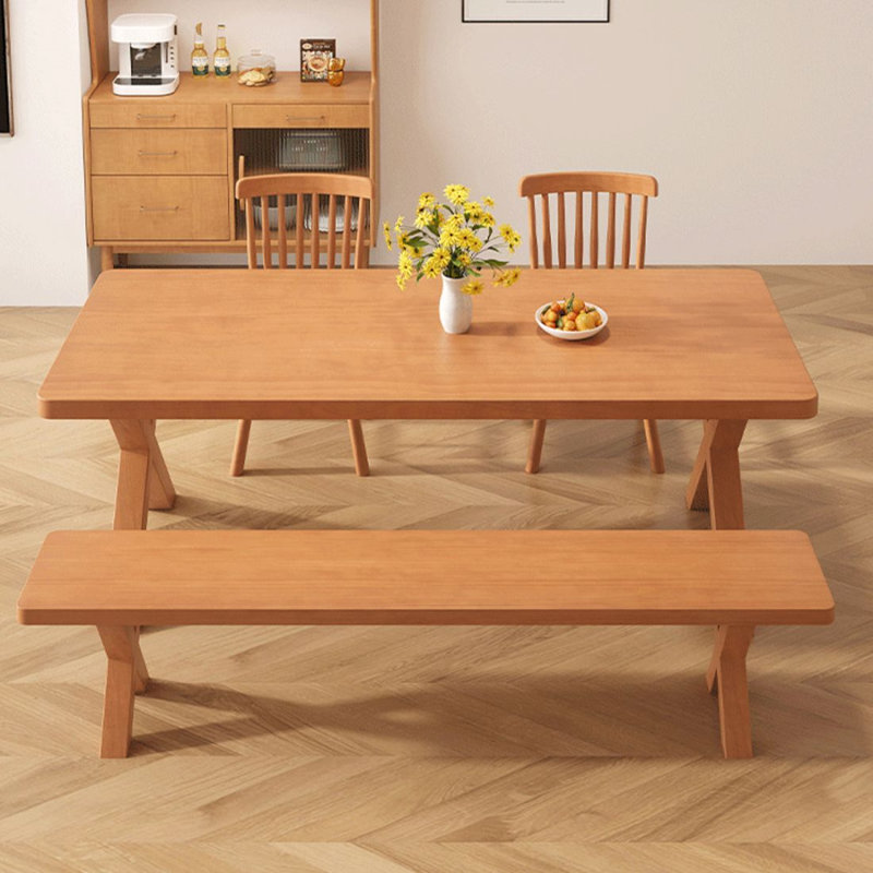Table de salle à manger Burlywood, H 29,53 po x L 78,74 po x l 31,5 po