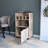 Wood Bar Cart With Built-In Bottle Holders And Smooth Wheels Dining Room Multiple Compartments Accessibility-776223611