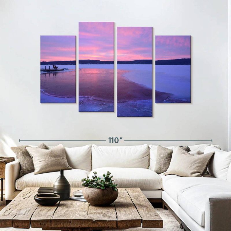 Alvord - mauve et ciel rose, H 54 po x l 84 po