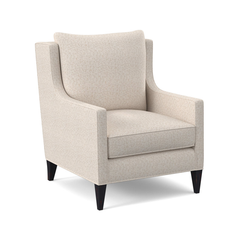 Chaise Callum, 100% polyester bleu marine de Venise, Ébène rétro