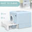 PP Enclosed Cat Litter Box with Scoop-96130707