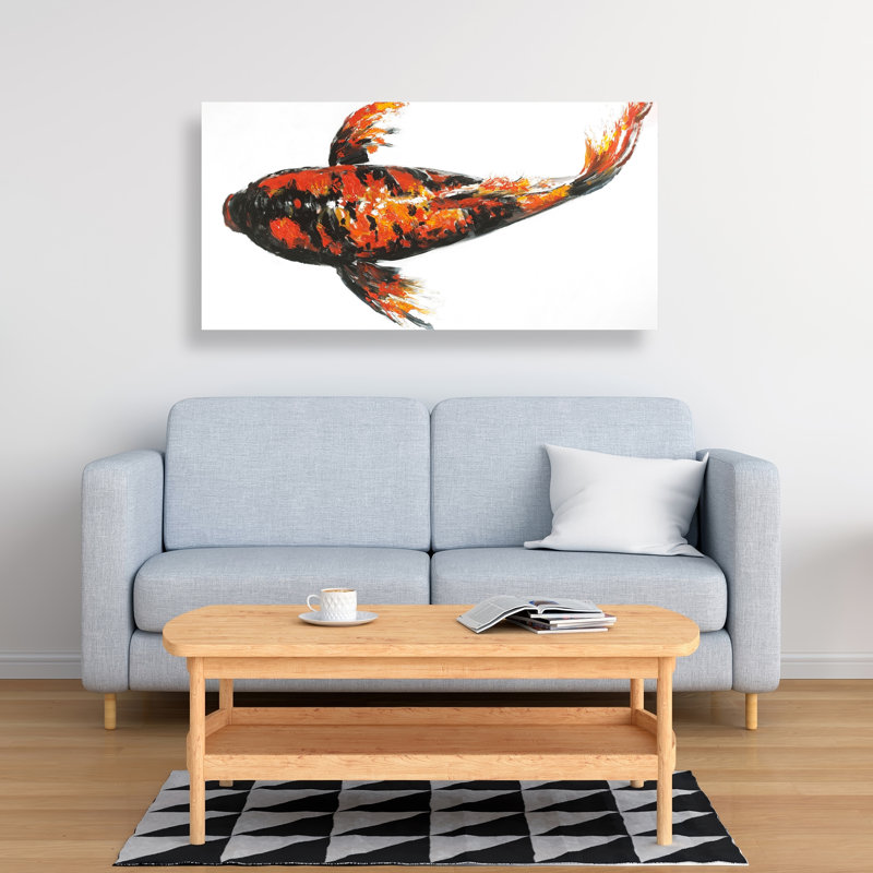 Toile de poisson rouge Koi
