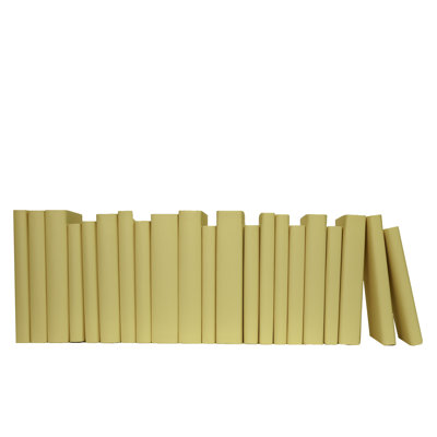 Decorative Books - Sunflower Paper Wrapped Books - Yellow Books By The Foot
