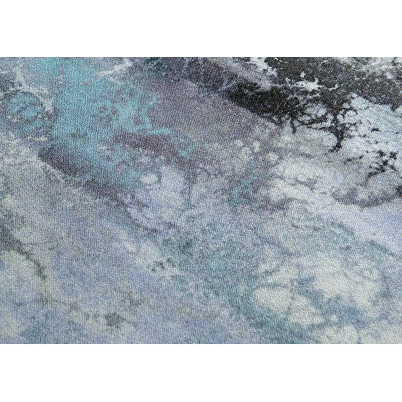 Tapis décoratif turquoise abstraites belles, Rectangle 7 pi 10 po x 10 pi 6 po