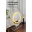 Miroir de meuble-lavabo lumineux à DEL avec 3 températures de couleurs (froid / naturel / chaud), gradation continue à contrôle tactile, lumière douce et attentionnée, cadre en forme de fleur et base en acrylique, miroir transparent HD-1408356940