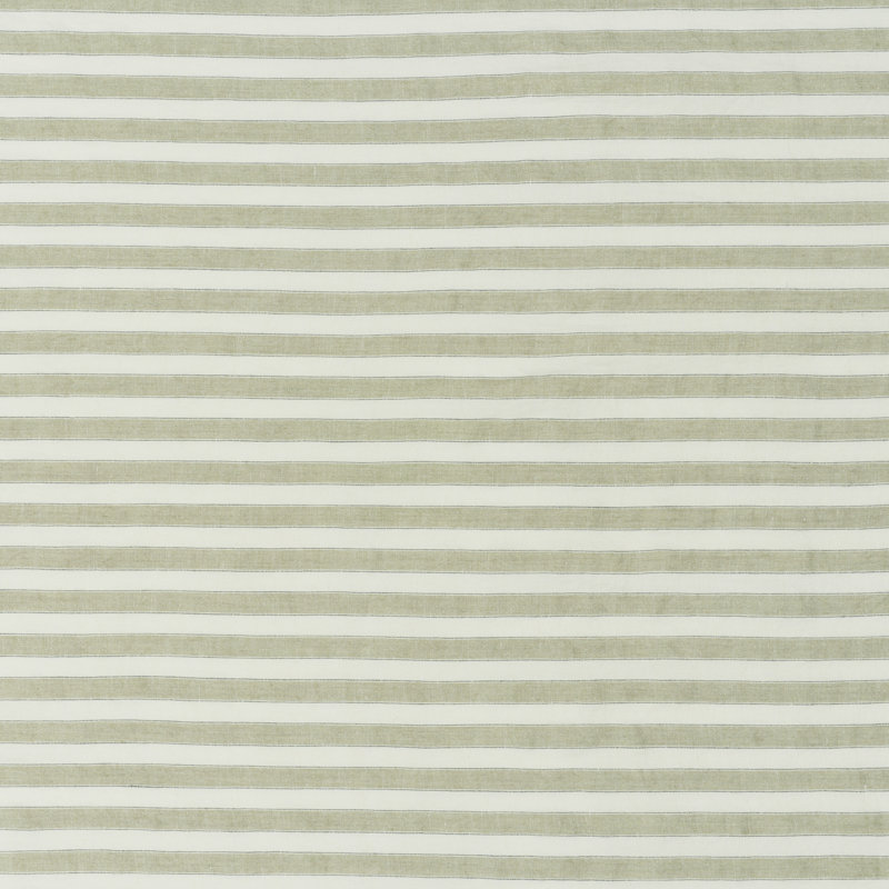 Regatta Linen Stripe Sheer Fabric, Sage