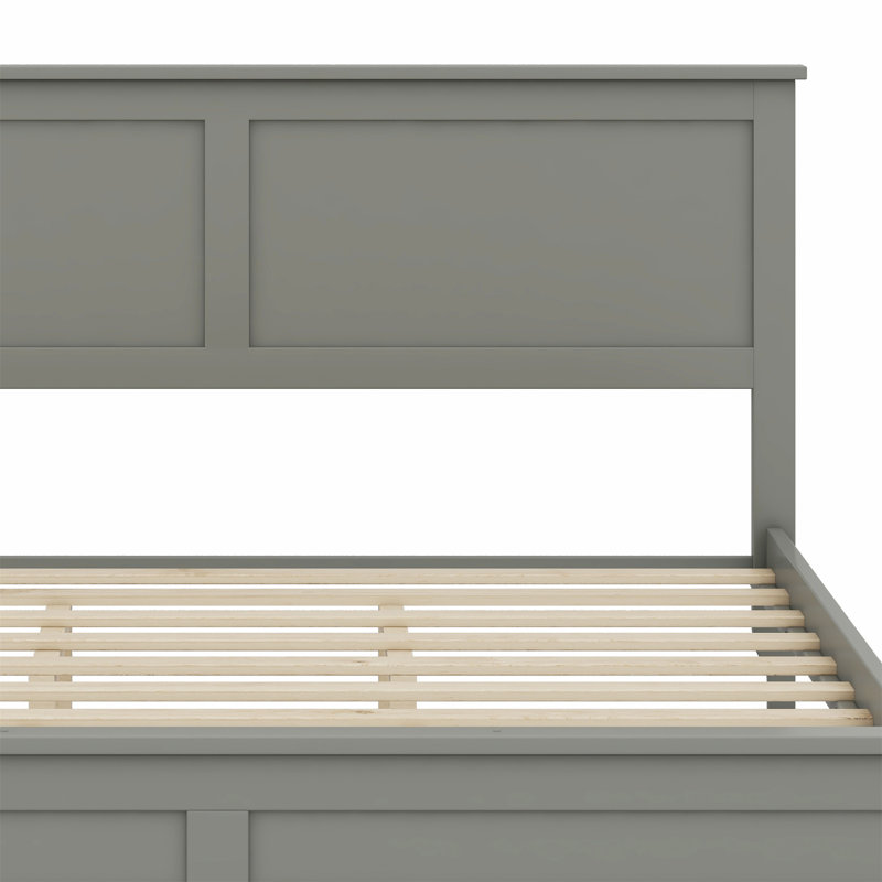Lit plateforme Modern, Blanc, Grand