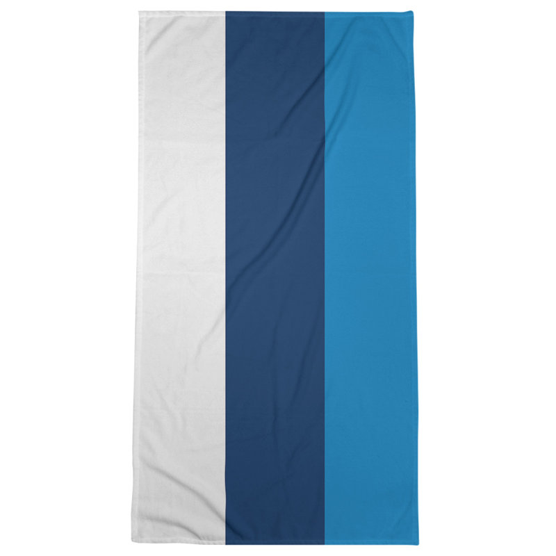 Microfiber Bath Towel, Tennessee Red Football White/Navy/Blue