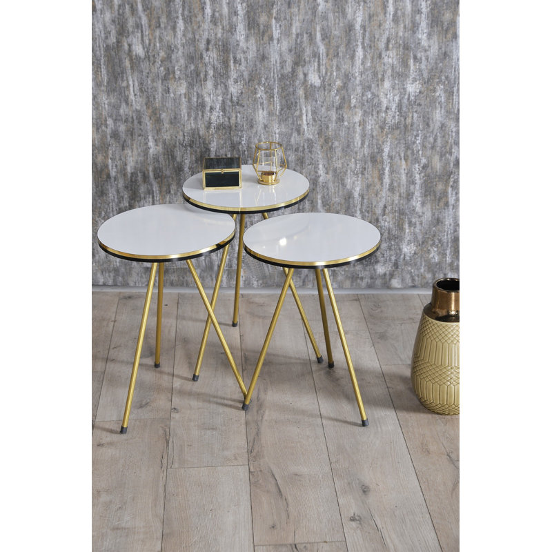 Onalaska Nesting Tables, White