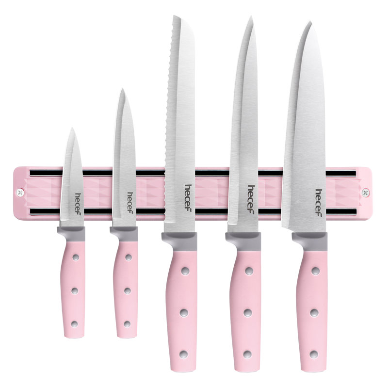 Ensemble de couteaux 6 pièces Hecef, Pink